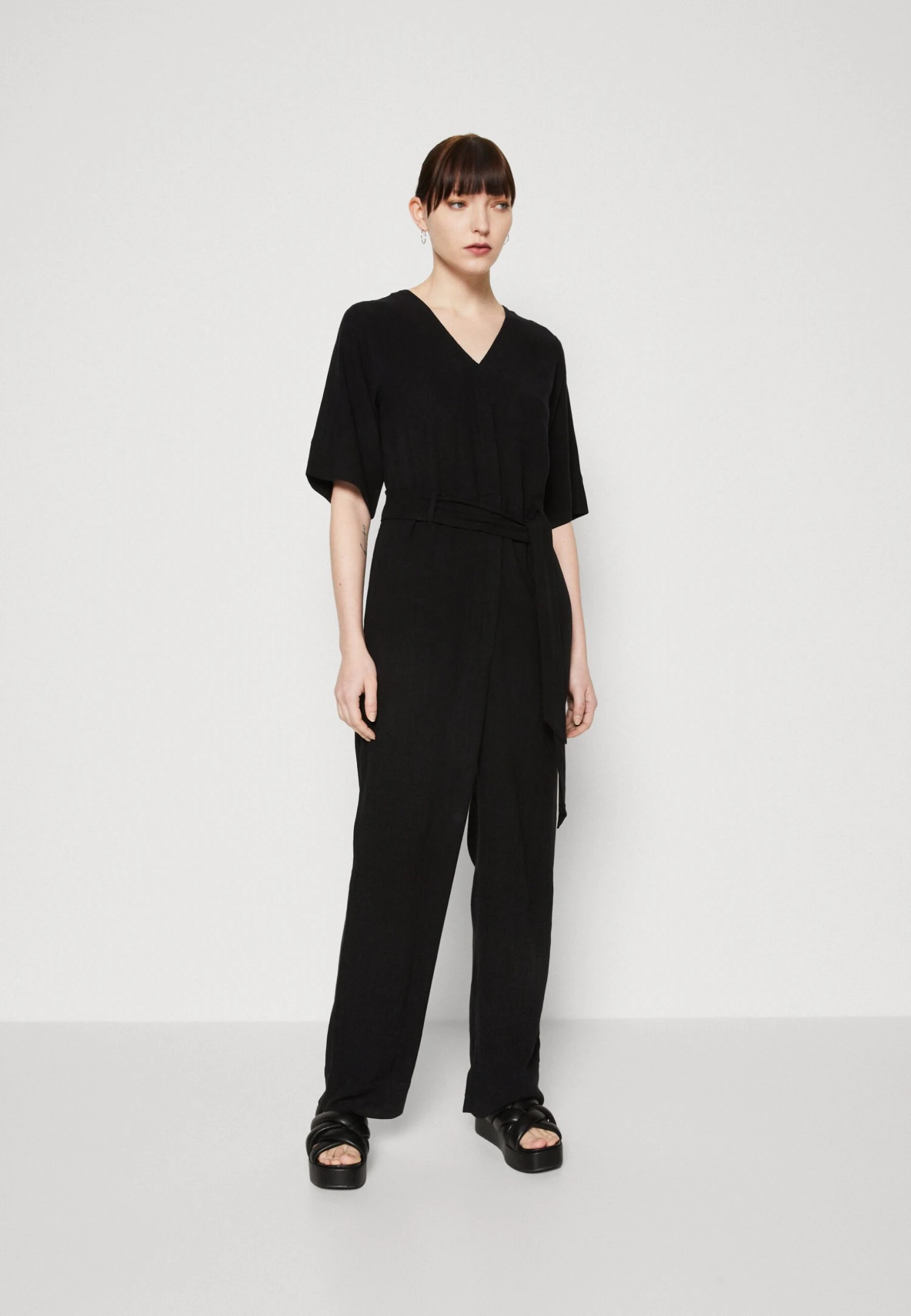Selected Femme Slfviva Long- Jumpsuit - Black