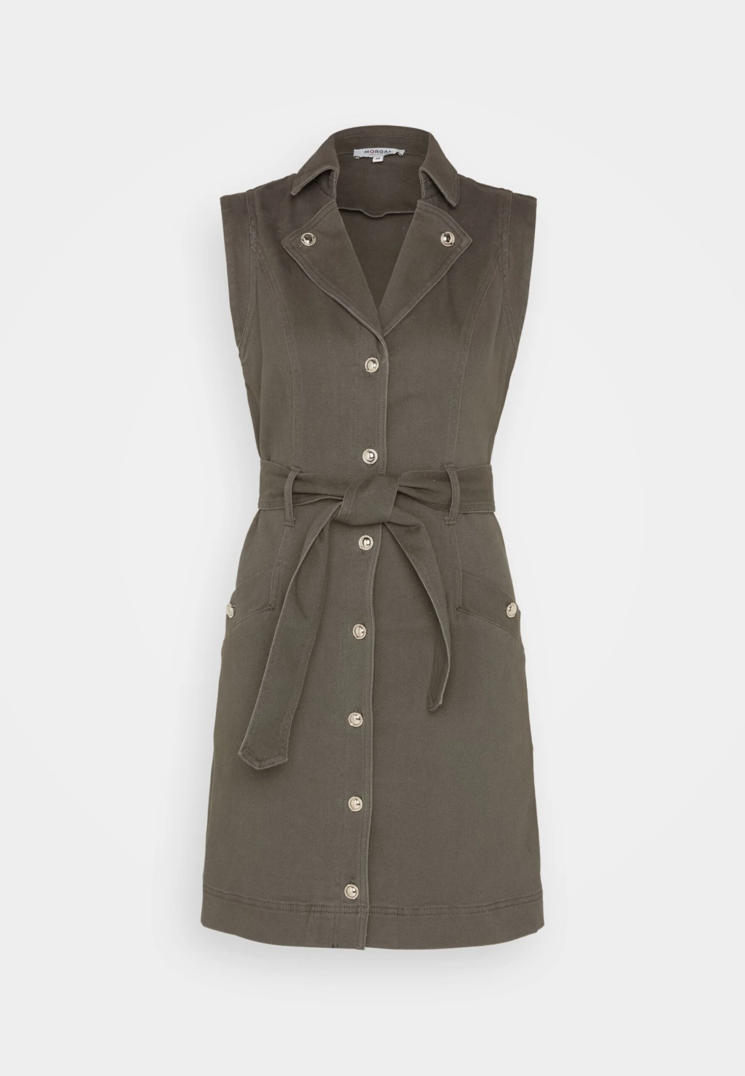 MORGAN Rasim - Denim Dress - Khaki - Image 5