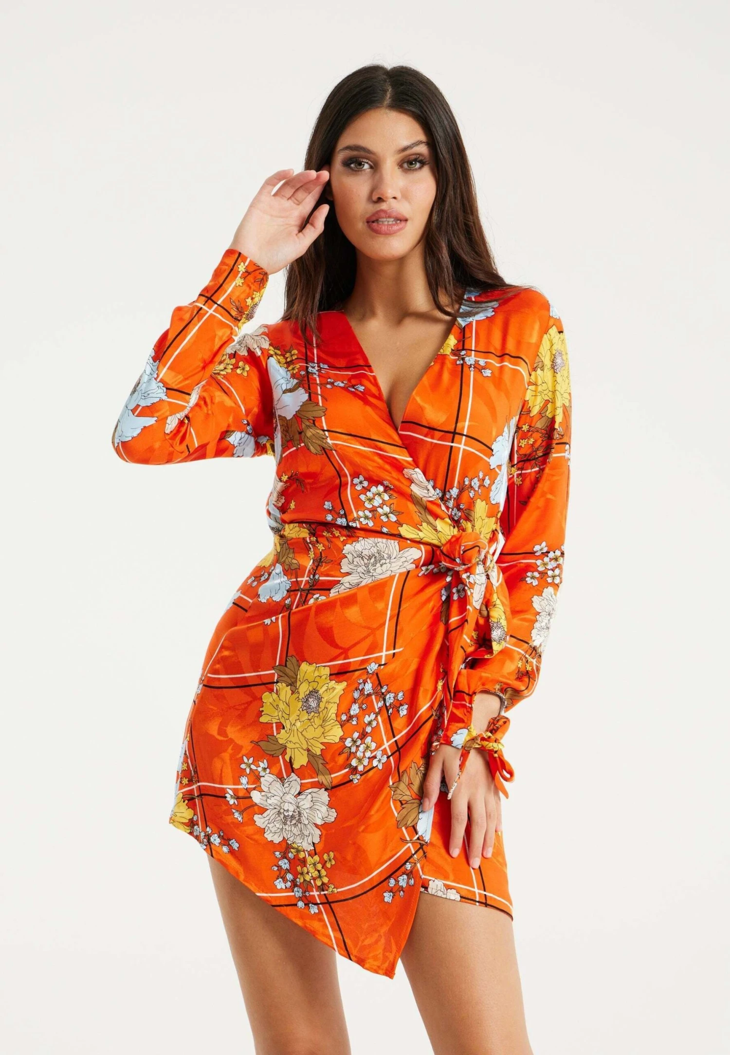 Liquorish Day Dress - Orange