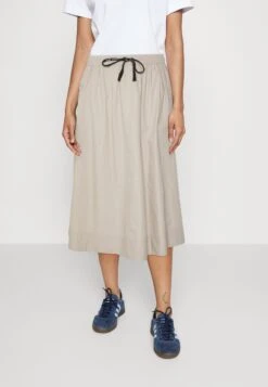 Esmé Studios Essienna Midi Skirt - A-Line Skirt - Chateau Gray