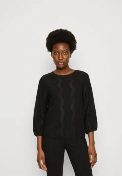 Kaffe Tio - Long Sleeved Top - Black Deep