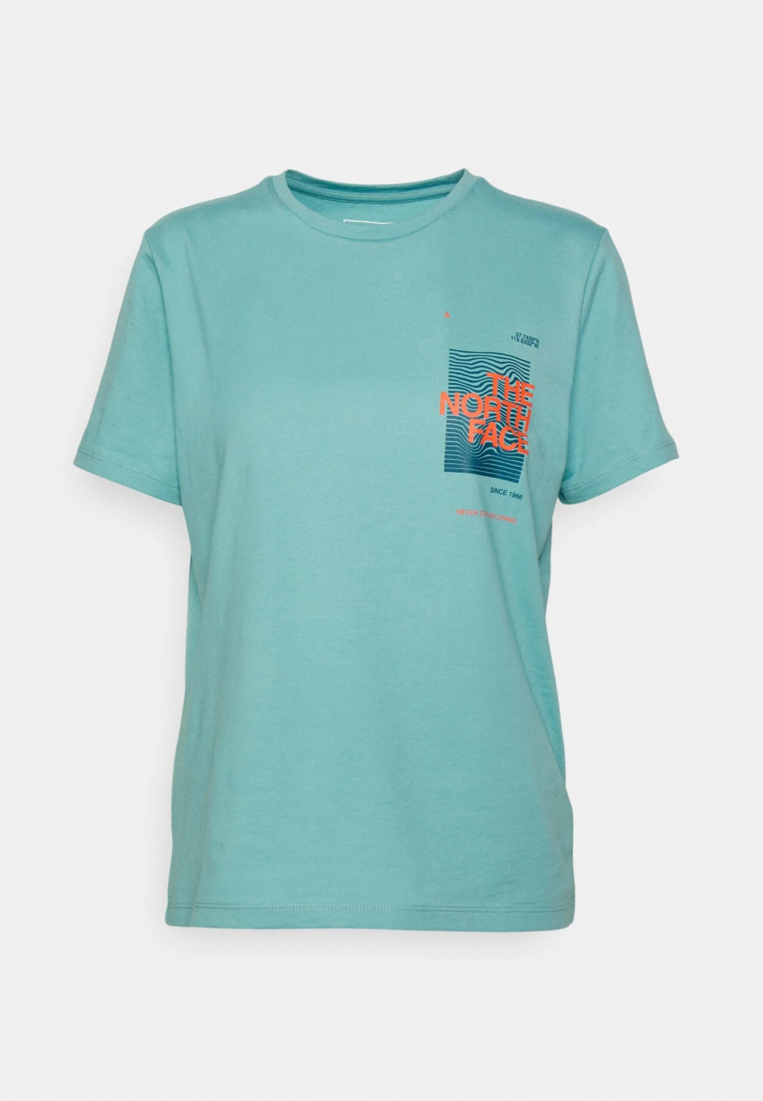 The North Face Foundation Graphic Tee - Print T-Shirt - Reef Waters - Image 6
