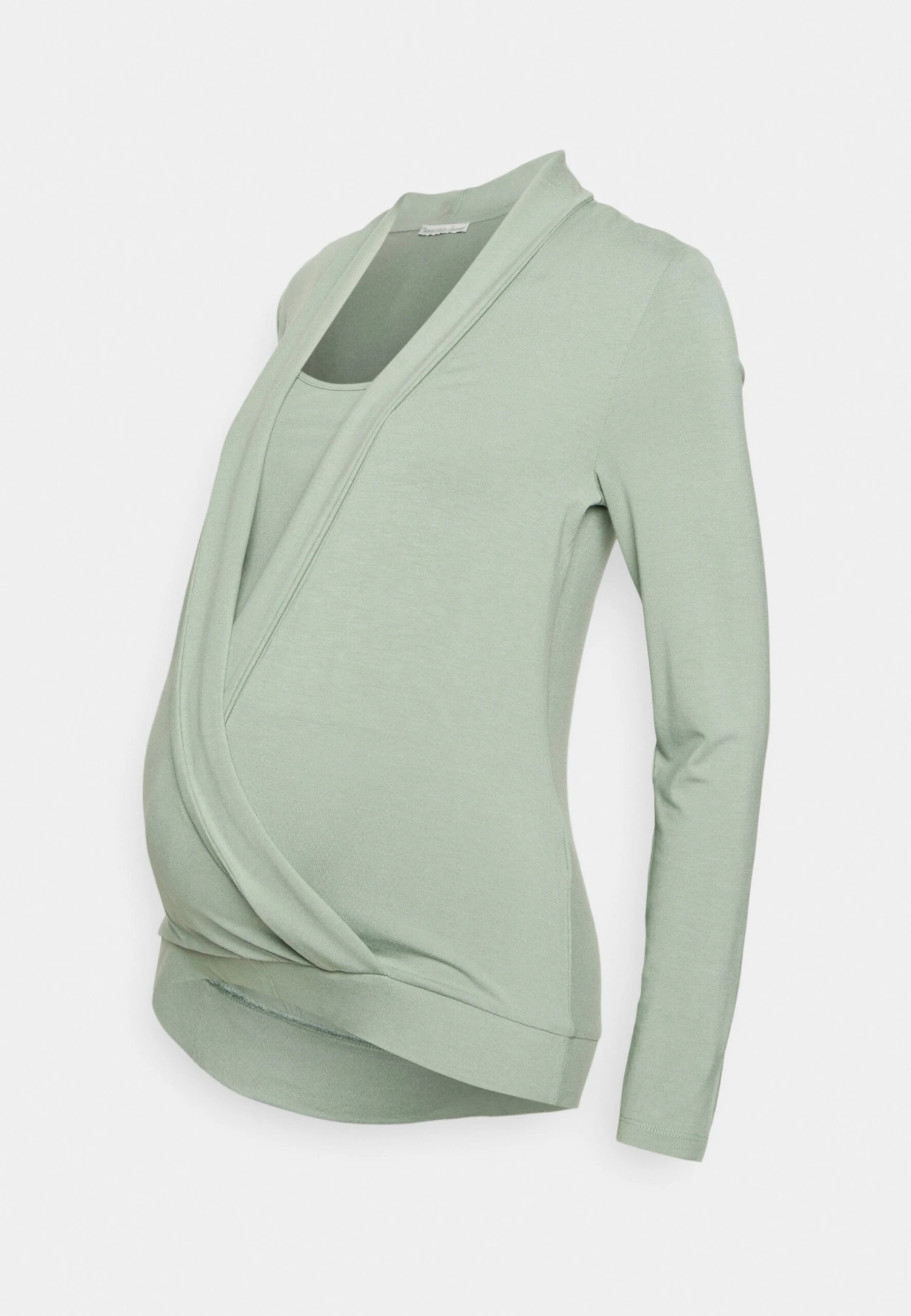 Circ Nursing Wrap Over Long Sleev - Long Sleeved Top - Light Green - Image 5