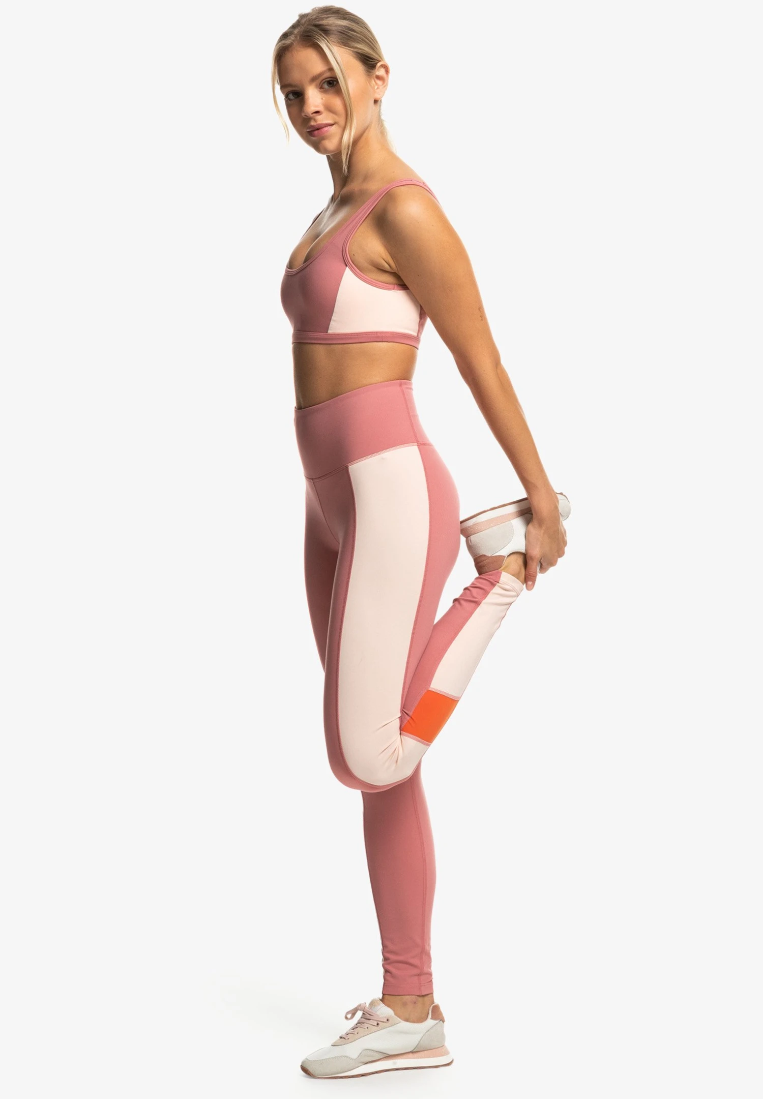 Roxy Heart Into It Colorblock - Leggings - Dusty Rose - Image 4