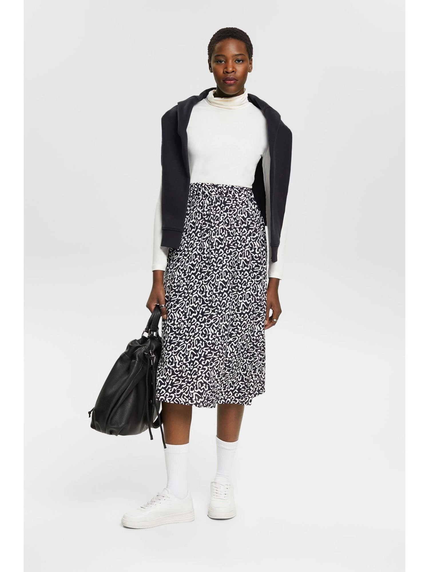 ESPRIT A-Line Skirt - Navy - Image 6