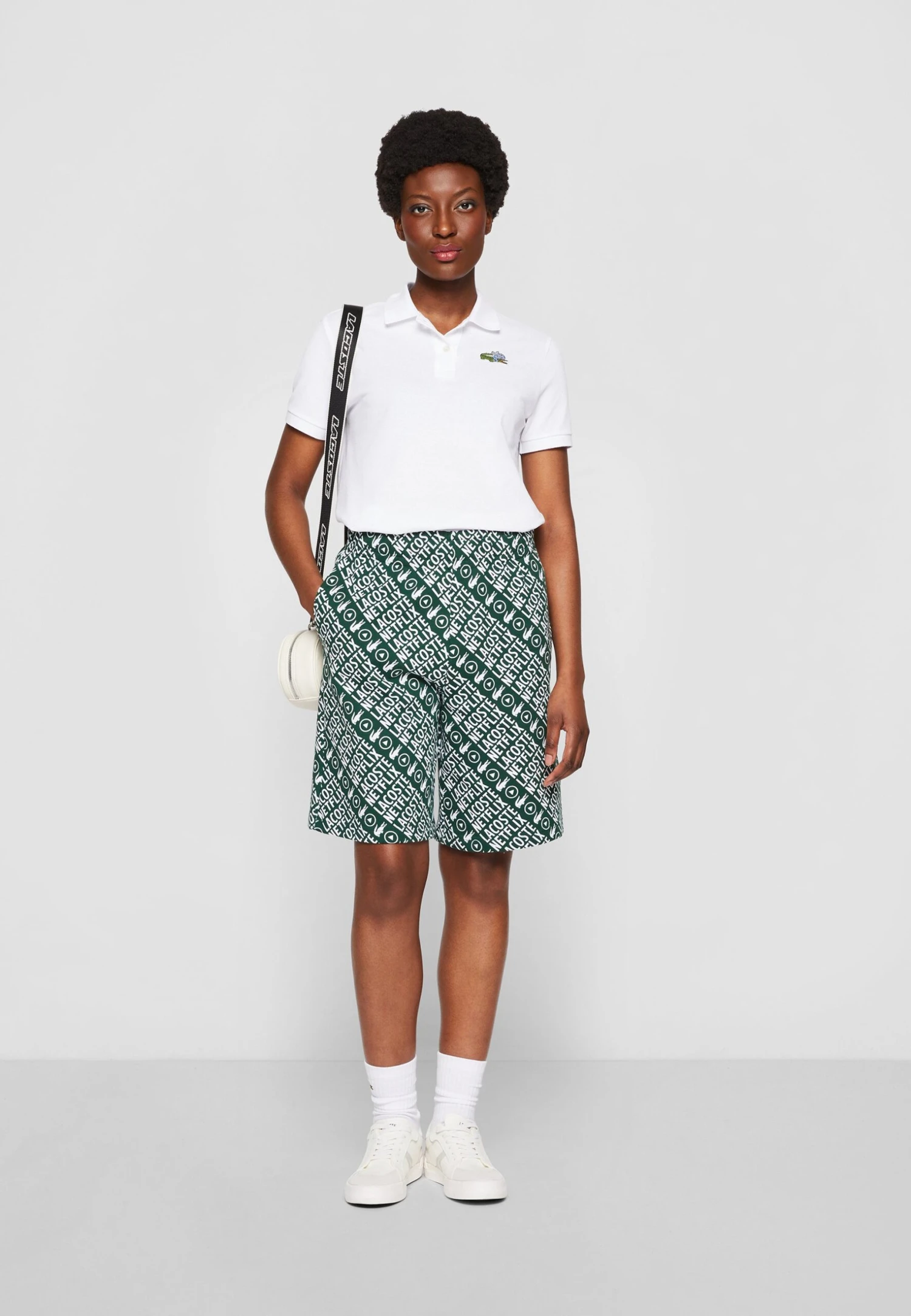 Lacoste X Netflix - Shorts - Green/White - Image 2