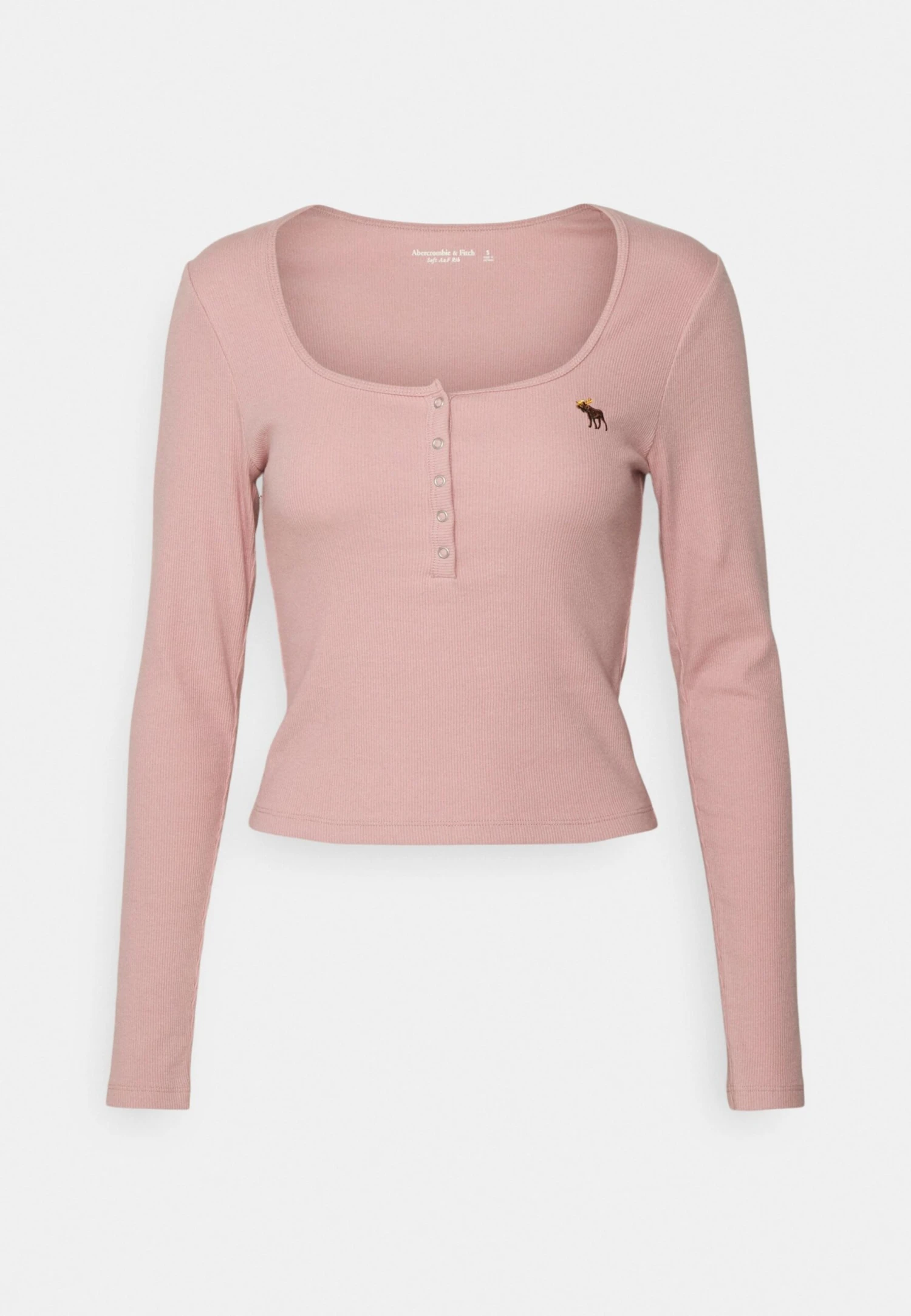 Abercrombie & Fitch Long Sleeved Top - Light Pink - Image 4
