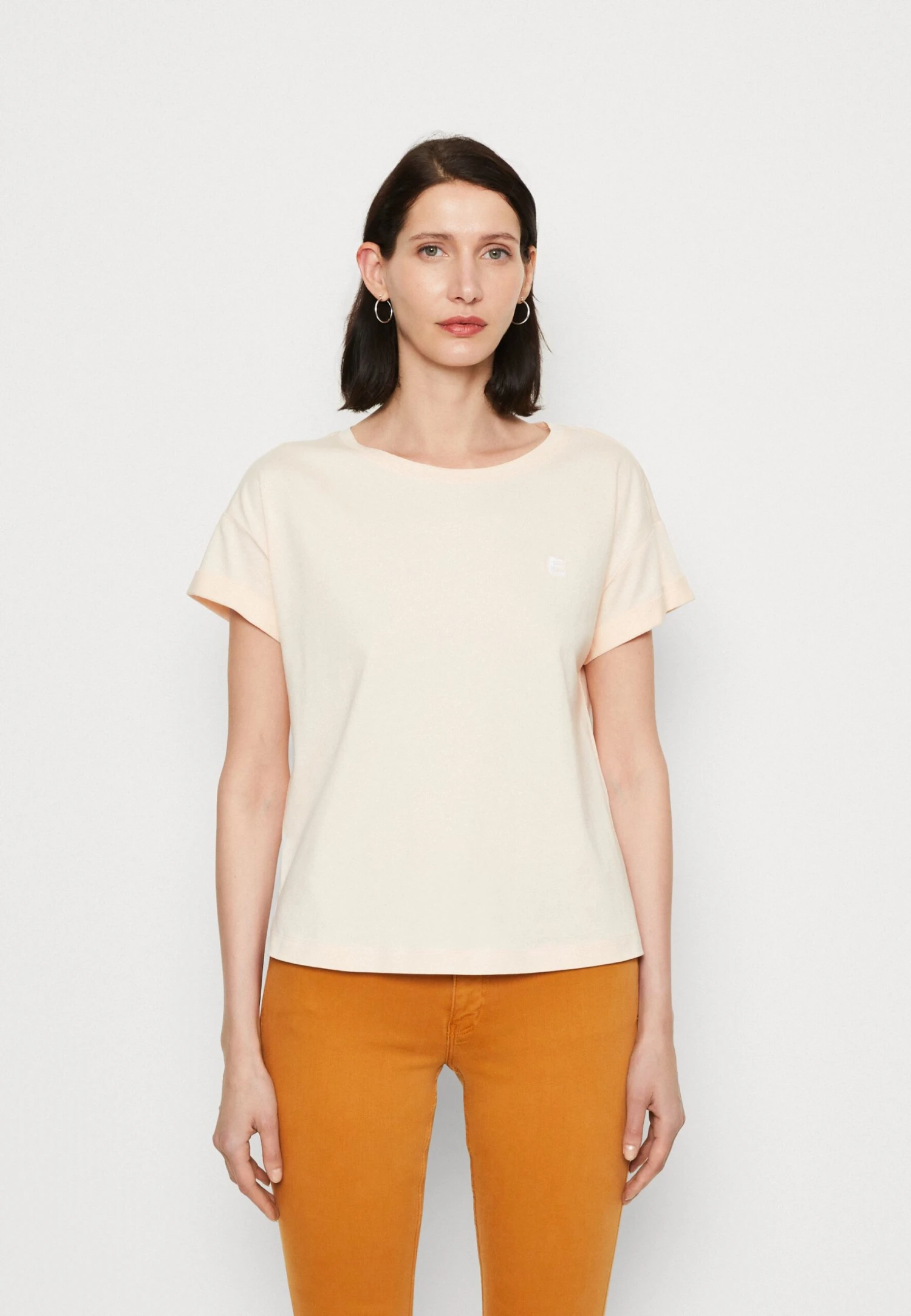 ESPRIT Shimmer Tee - Basic T-Shirt - Peach