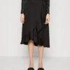 Vila Viellette Wrap - A-Line Skirt - Black