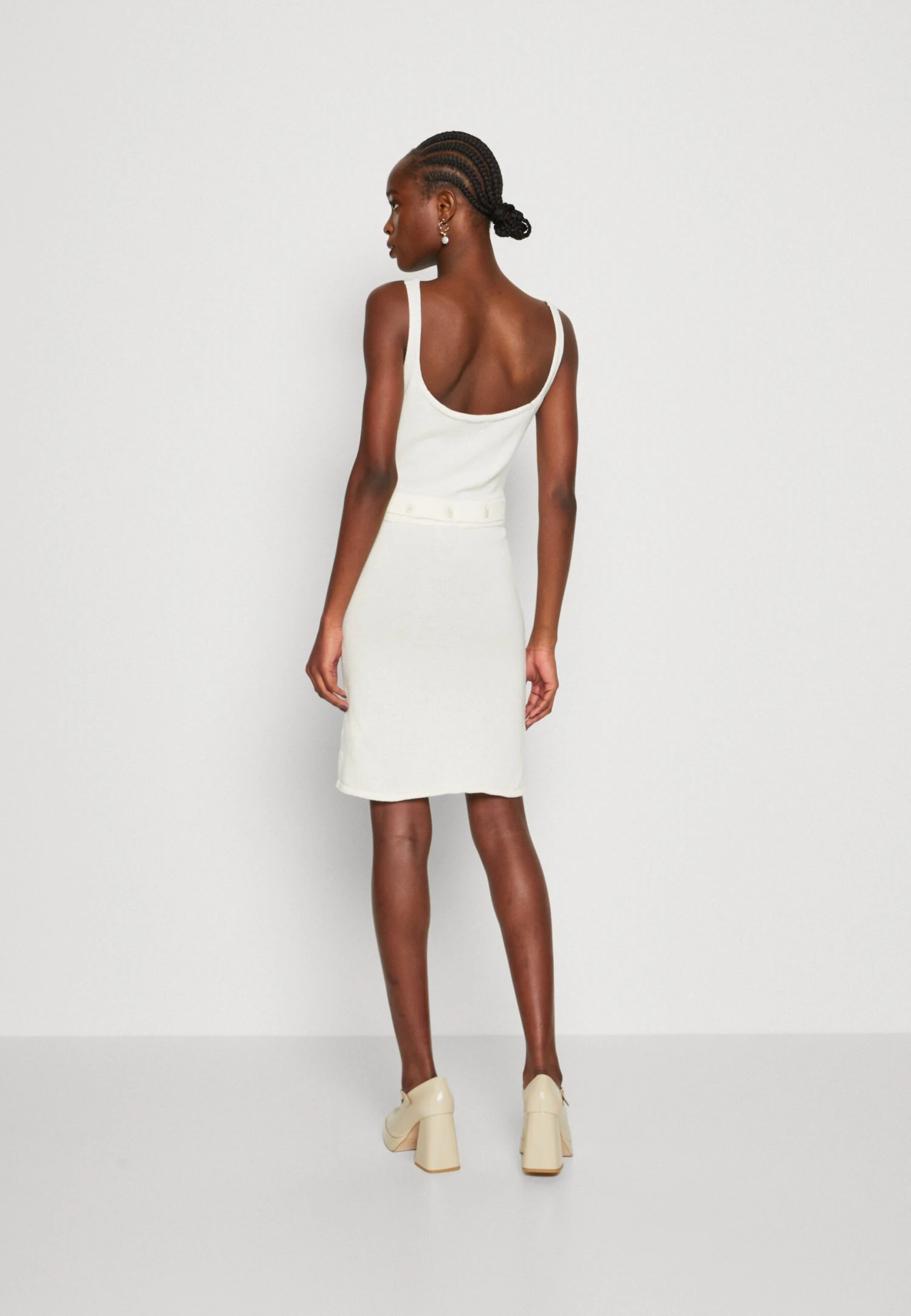 ALOHAS Ready Buttons Dress 2-In-1 - Top - Off White - Image 3