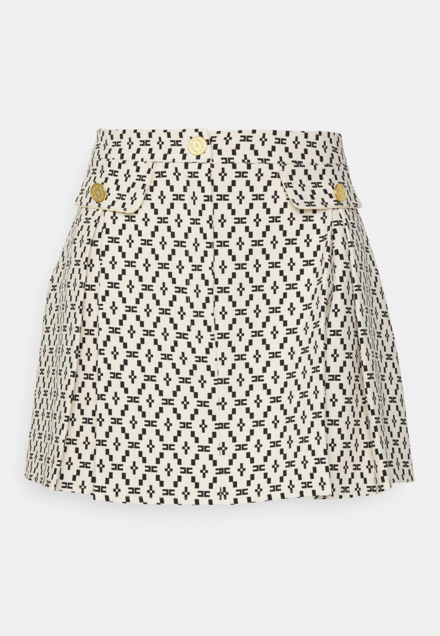 Elisabetta Franchi Mini Skirt - Burro/Nero - Image 4