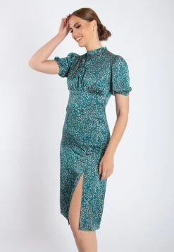 High Neck - Day Dress - Green