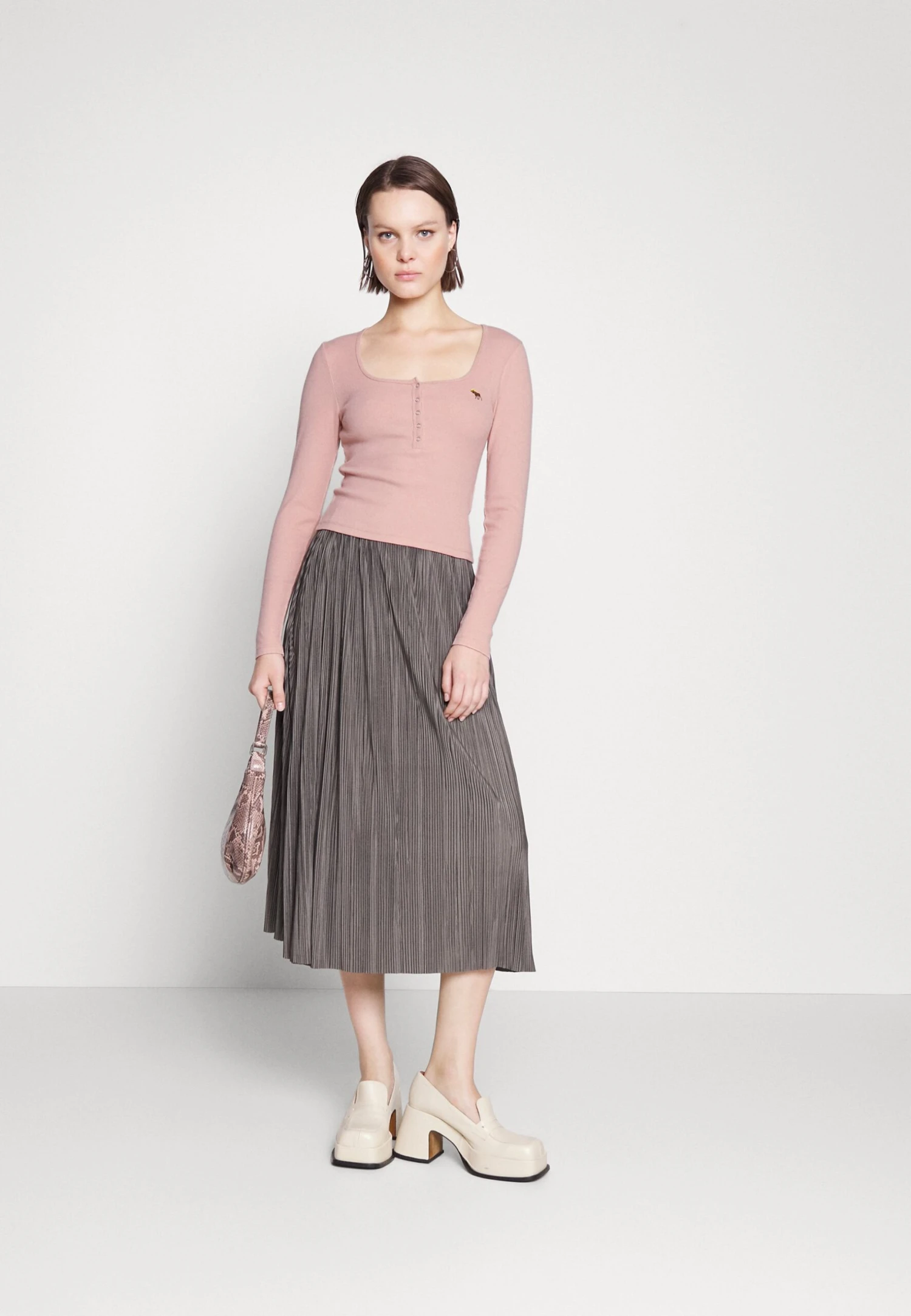 Abercrombie & Fitch Long Sleeved Top - Light Pink - Image 2