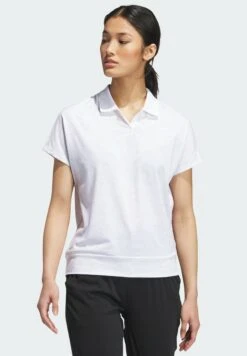 ADIDAS PERFORMANCE Go-To Printed - Polo Shirt - White Melange/Grey One