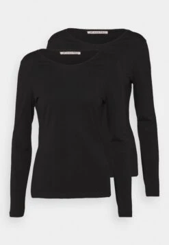Anna Field 2 Pack - Long Sleeved Top - Black/Black