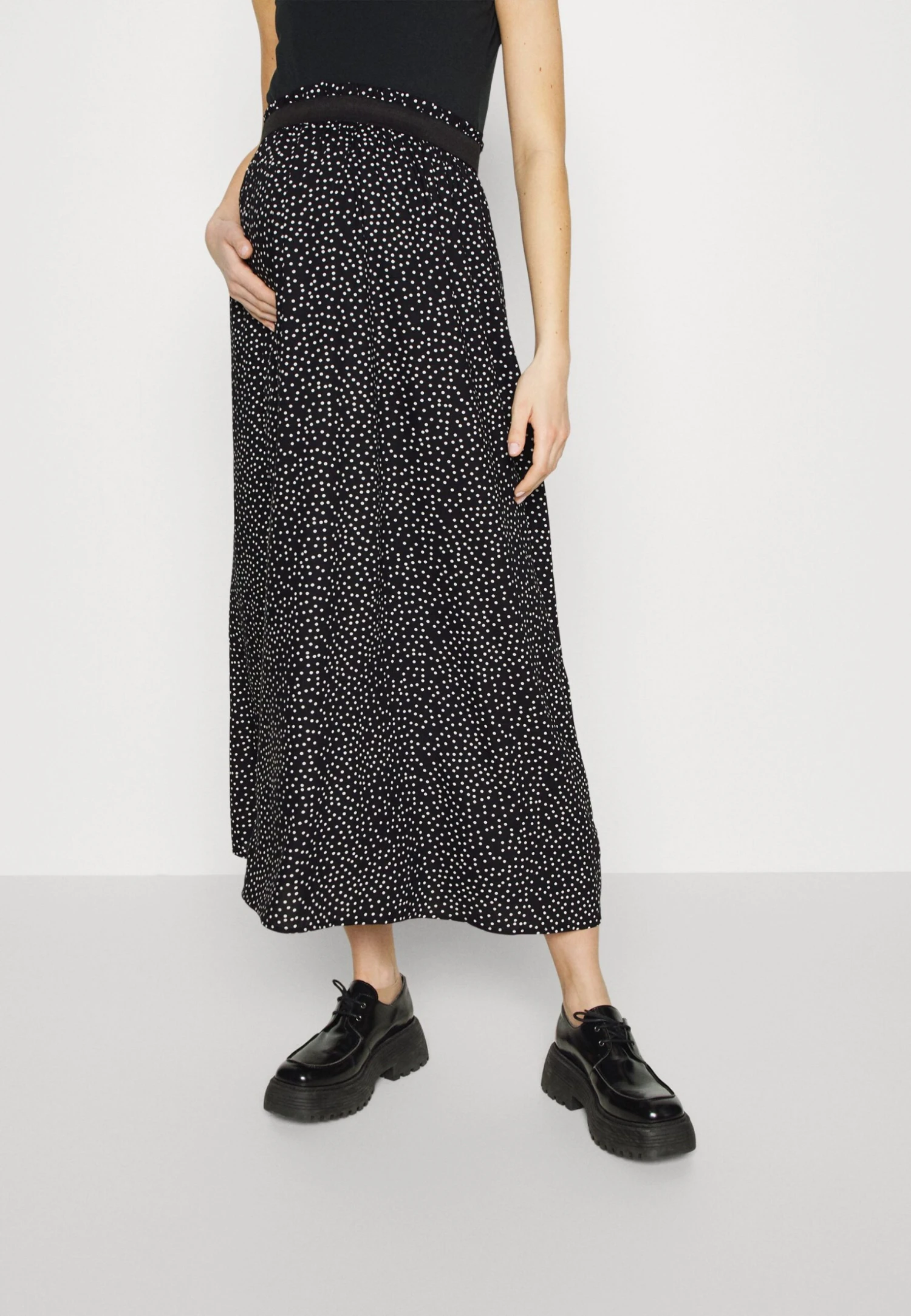 ONLY MATERNITY Olmvenedig Life Long Skirt - Maxi Skirt - Black