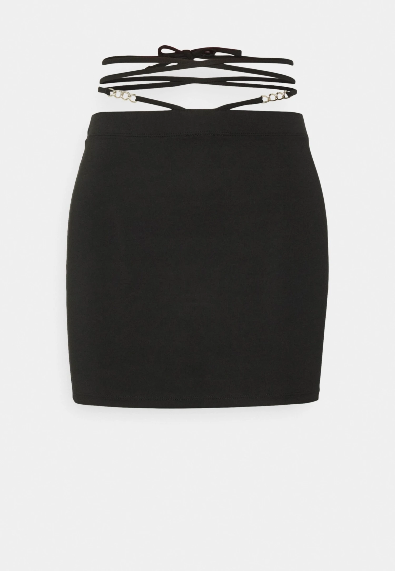 Noisy May Petite Nmceleste Chain Detail - Mini Skirt - Black - Image 4