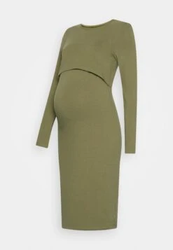 Pieces Maternity Pmheba Nursing Dress - Jersey Dress - Deep Lichen Green