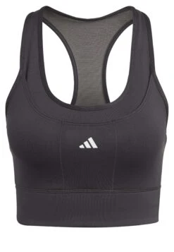 ADIDAS PERFORMANCE Running Pocket - Medium Support Sports Bra - Black