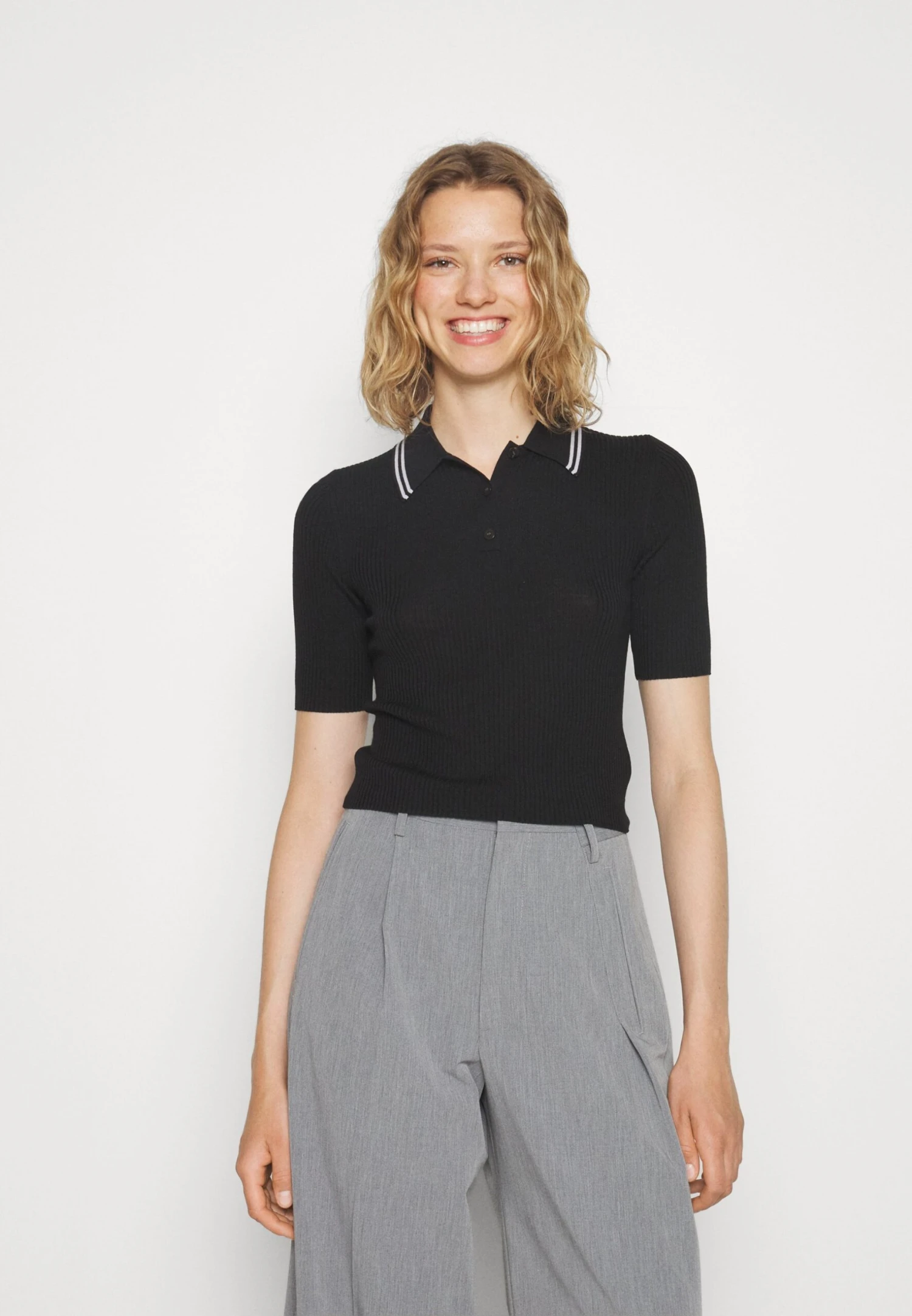 THEORY Tipped Rega - Polo Shirt - Image 3