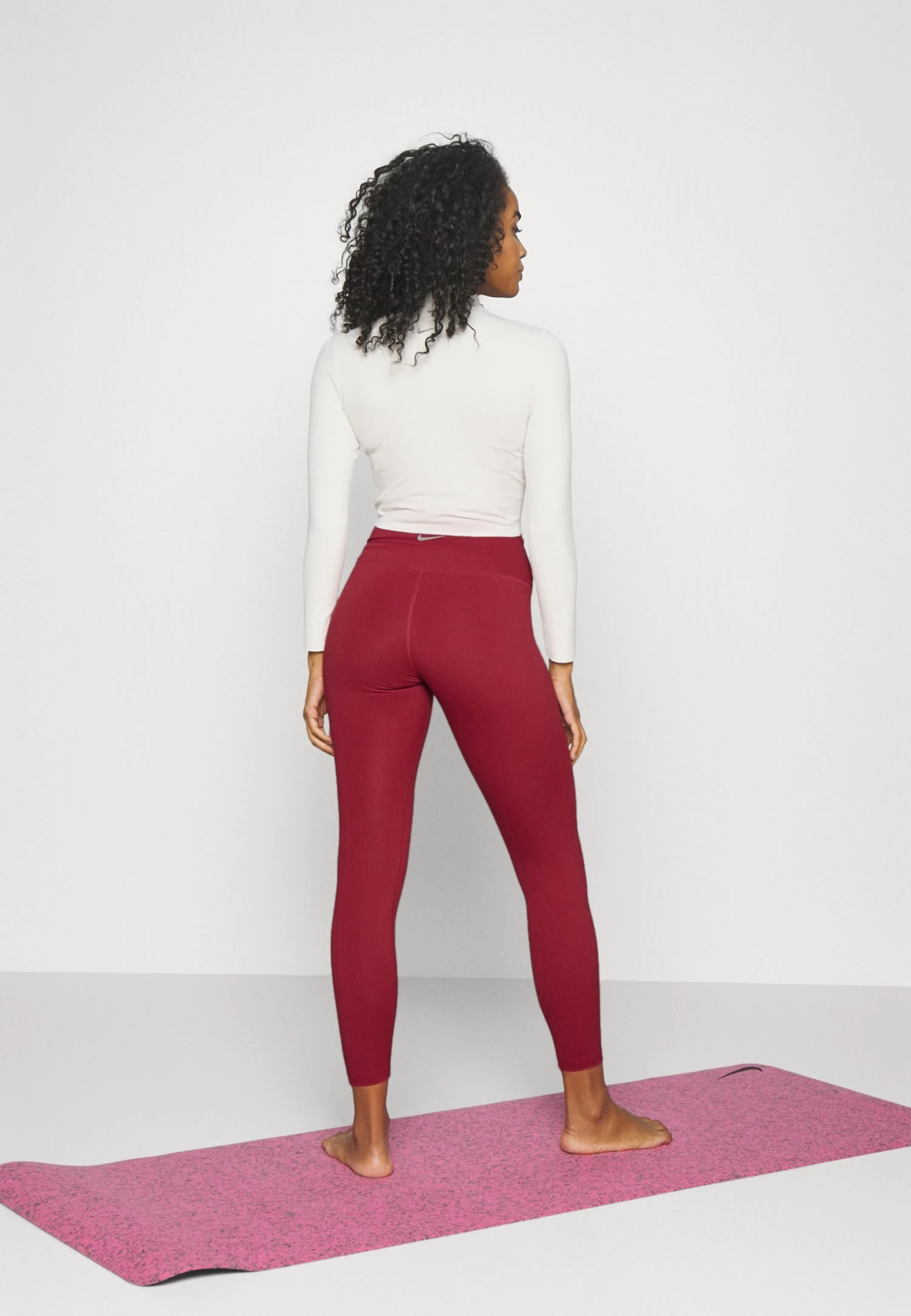 Nike Performance Leggings - Dark Red - Image 3