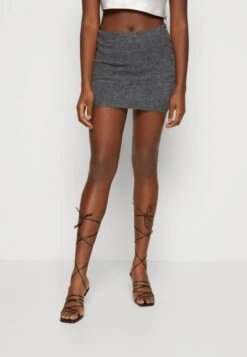 Gina Tricot Pamela Skirt - Mini Skirt - Grey Melange