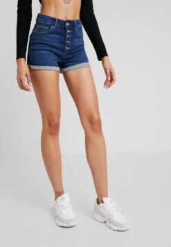 ONLY Onlhush Button Box - Denim Shorts