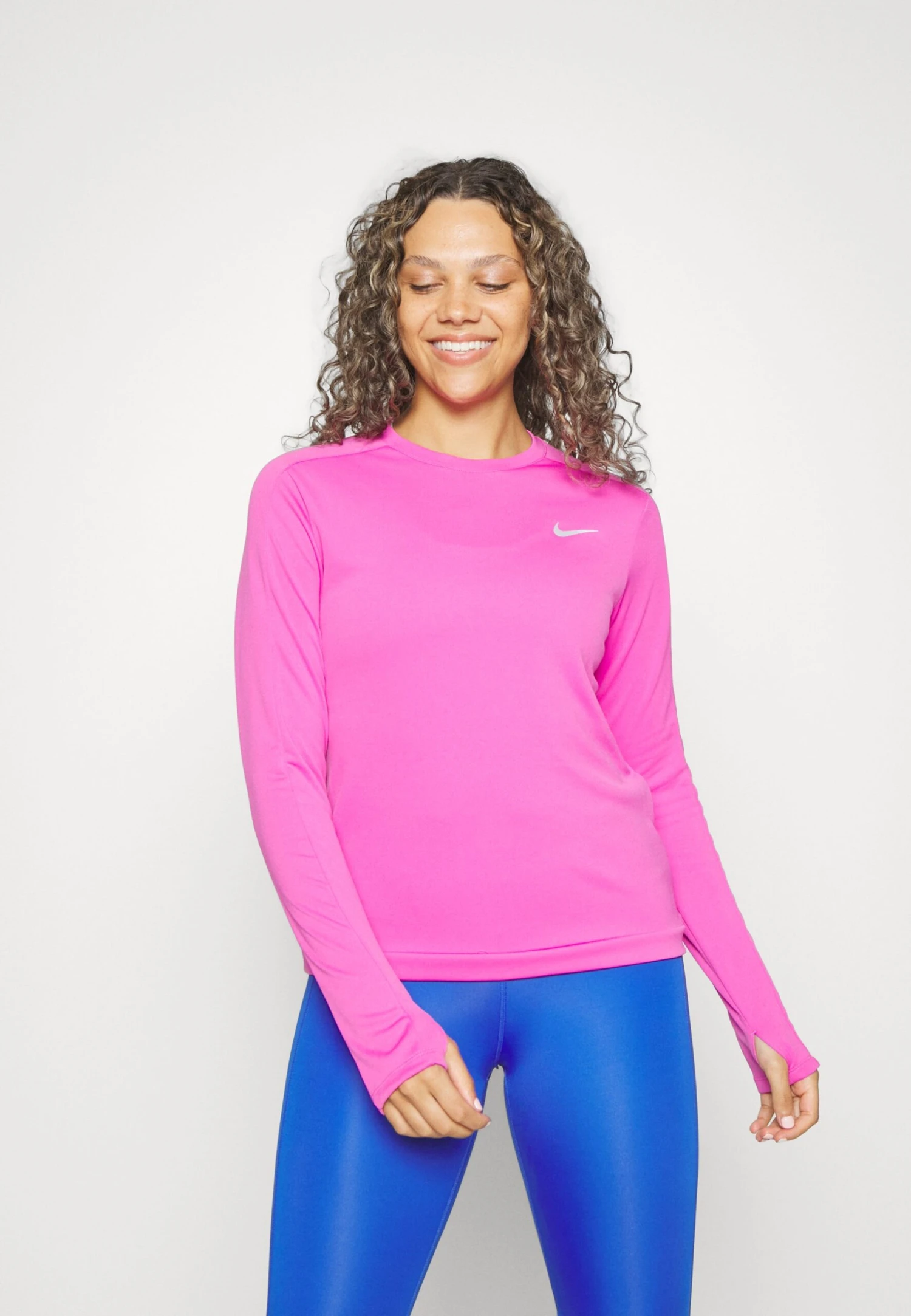 Nike Performance Pacer Crew - Long Sleeved Top - Active Fuchsia