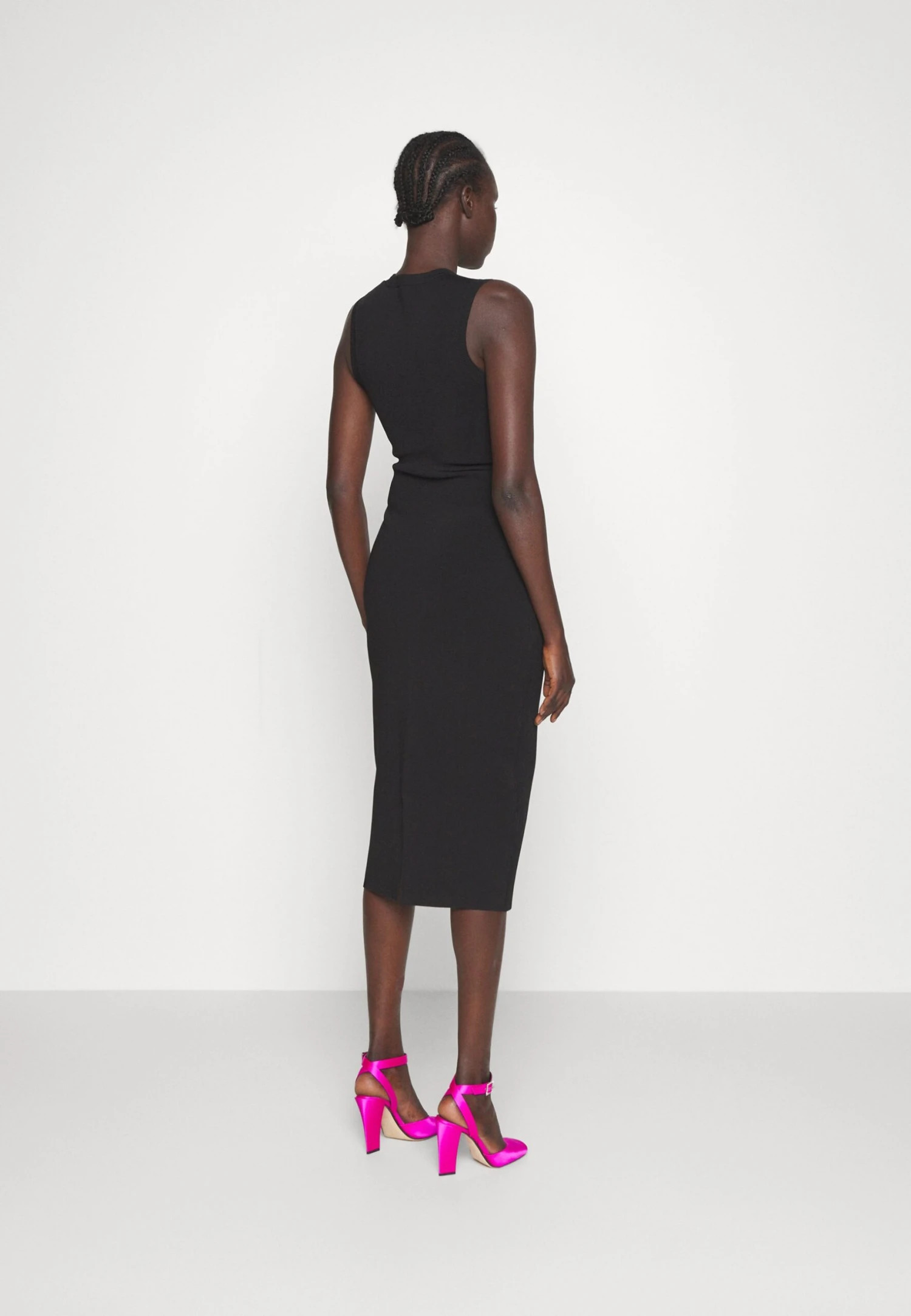 Victoria Beckham Bodyline Sleevless Cutout Midi Dress - Shift Dress - Black - Image 5