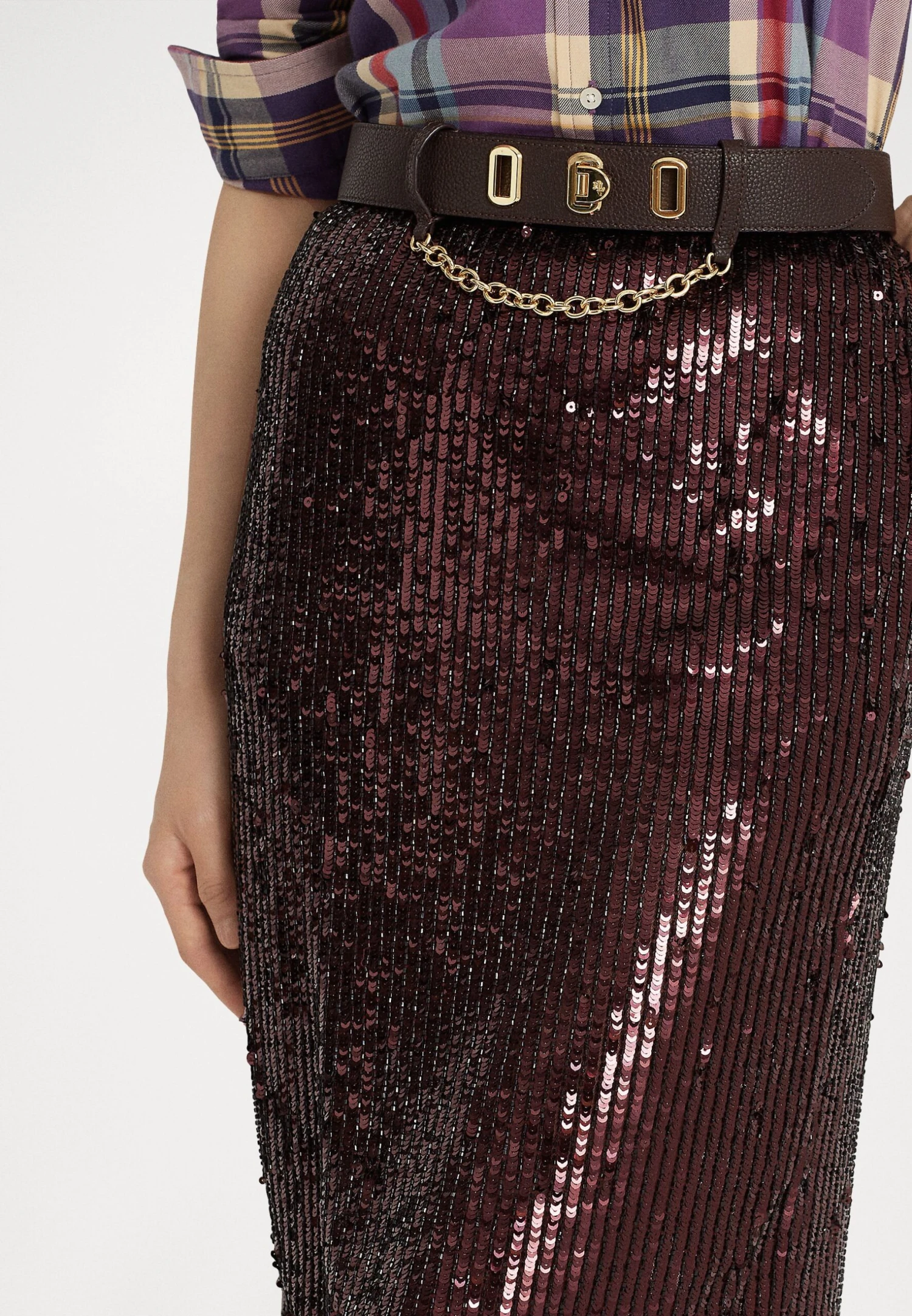 Kierhan Knee Pencil - Pencil Skirt - Vintage Burgundy - Image 6