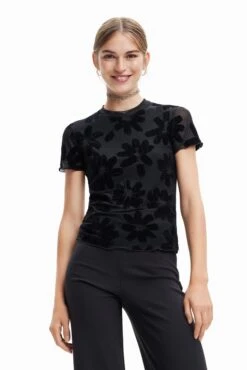 Desigual Siena - Print T-Shirt - Black