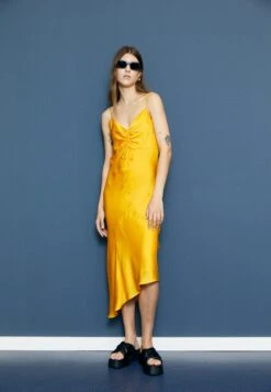 AllSaints Alexia Dress - Cocktail Dress / Party Dress - Citrus Orange
