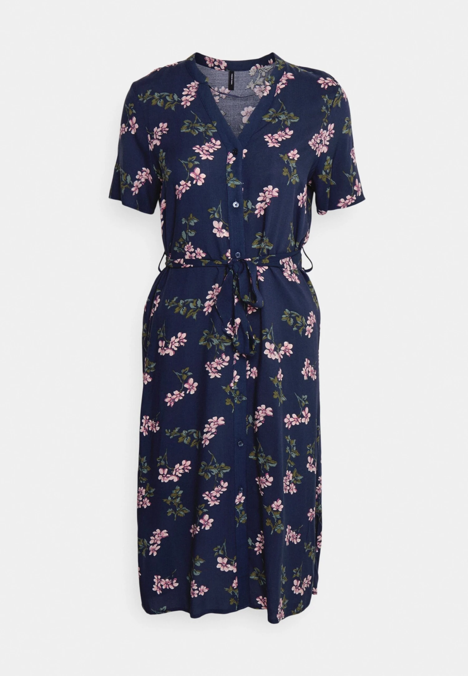 Vero Moda Petite Vmvica Shirt Dress - Shirt Dress - Dark Blue Deinim - Image 5