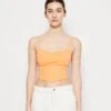 Gina Tricot Crissy Singlet - Top - Cadmium Orange