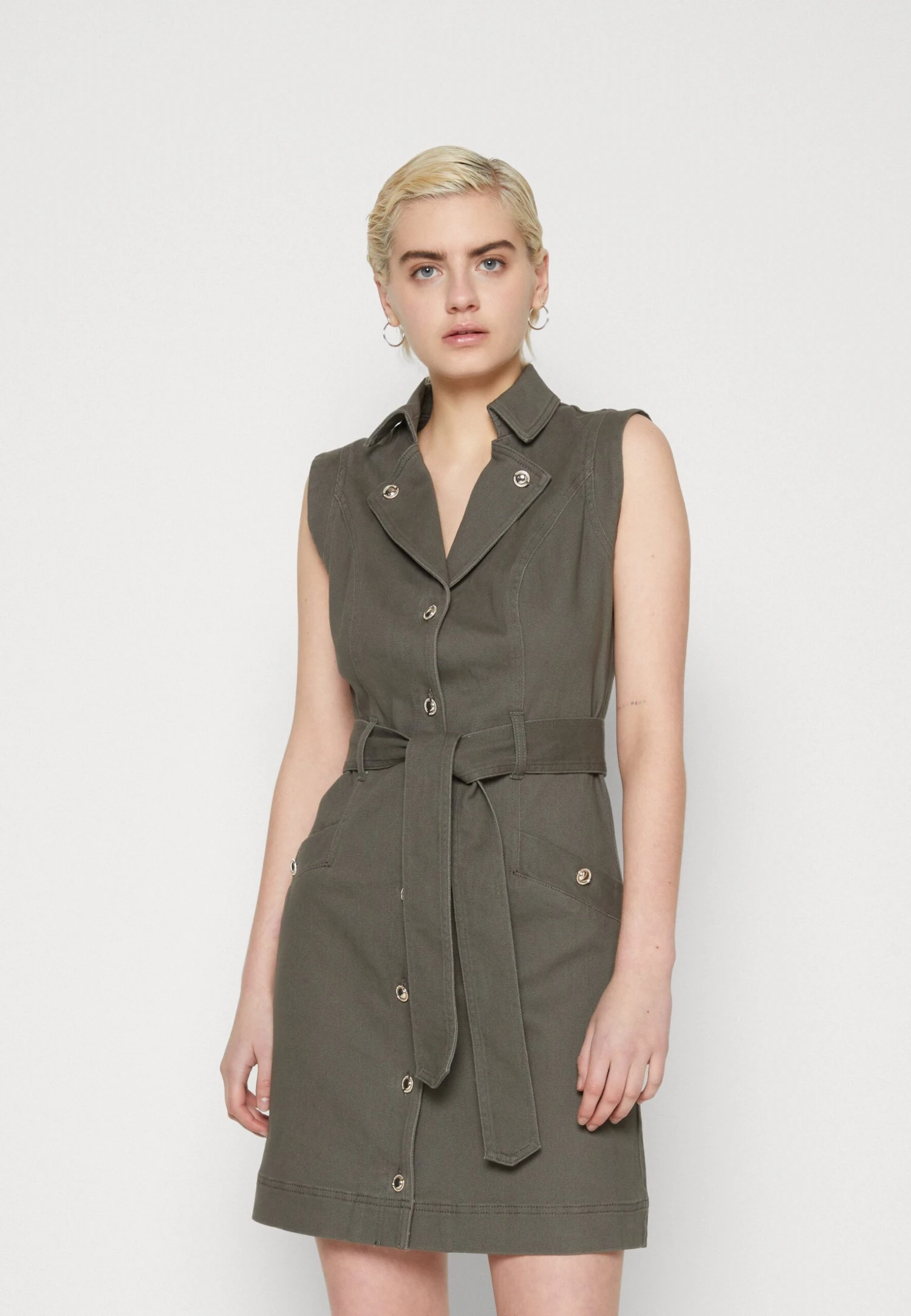 MORGAN Rasim - Denim Dress - Khaki