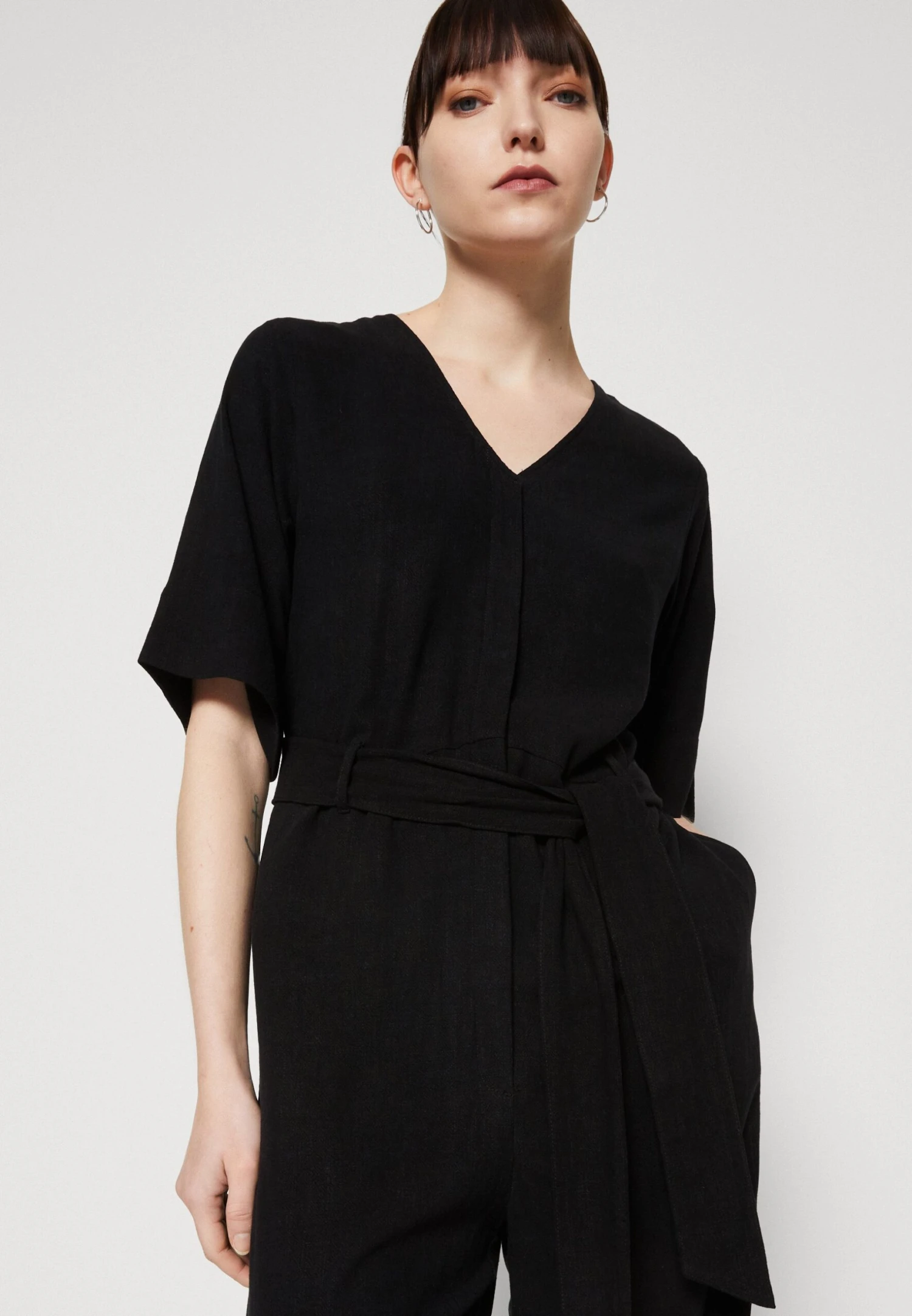 Selected Femme Slfviva Long- Jumpsuit - Black - Image 6