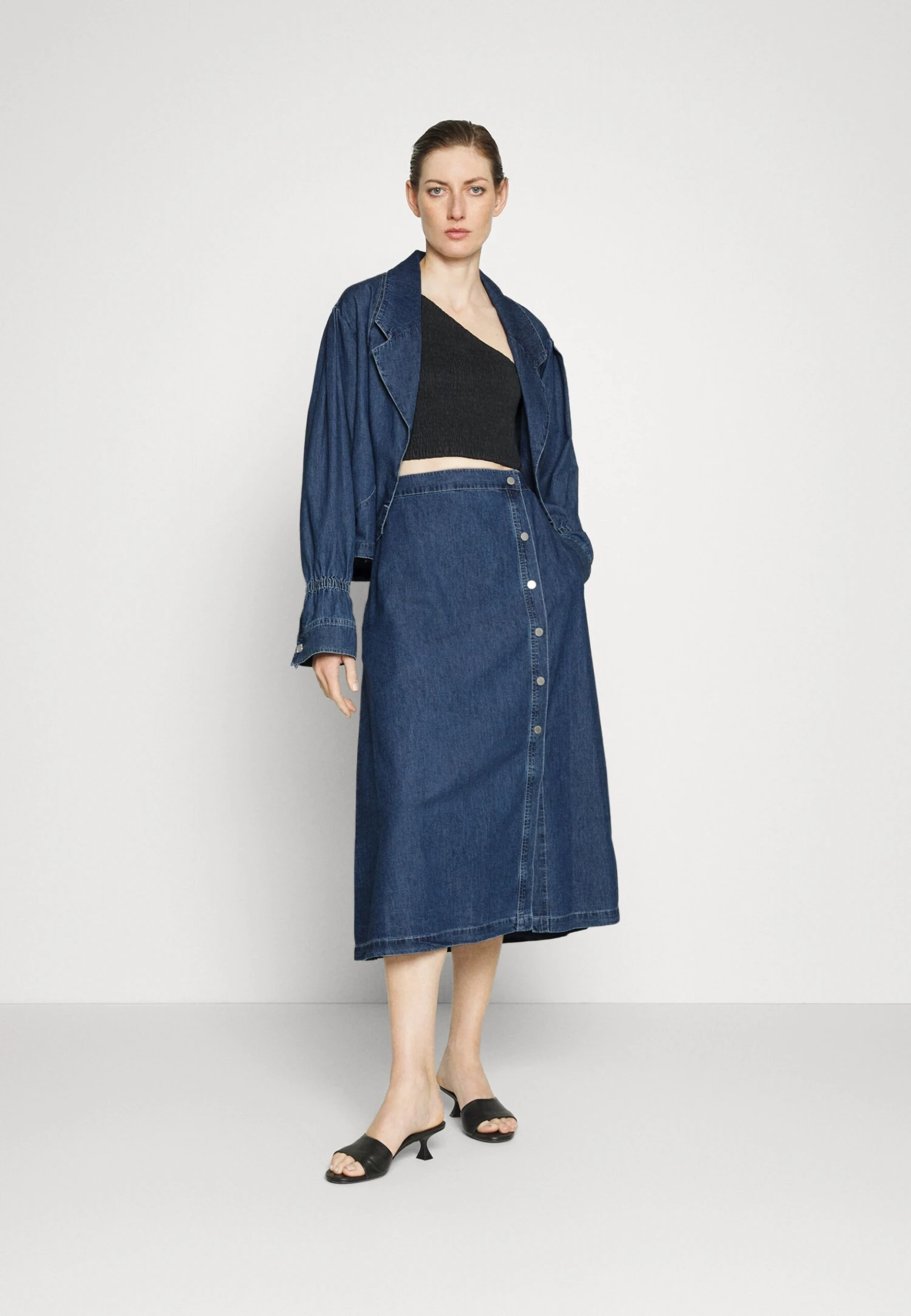 DKNY Snap - A-Line Skirt - Image 2