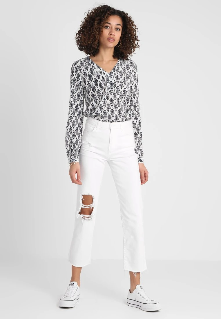 Kaffe AmberJas - Blouse - Dark Blue/Chalk - Image 2