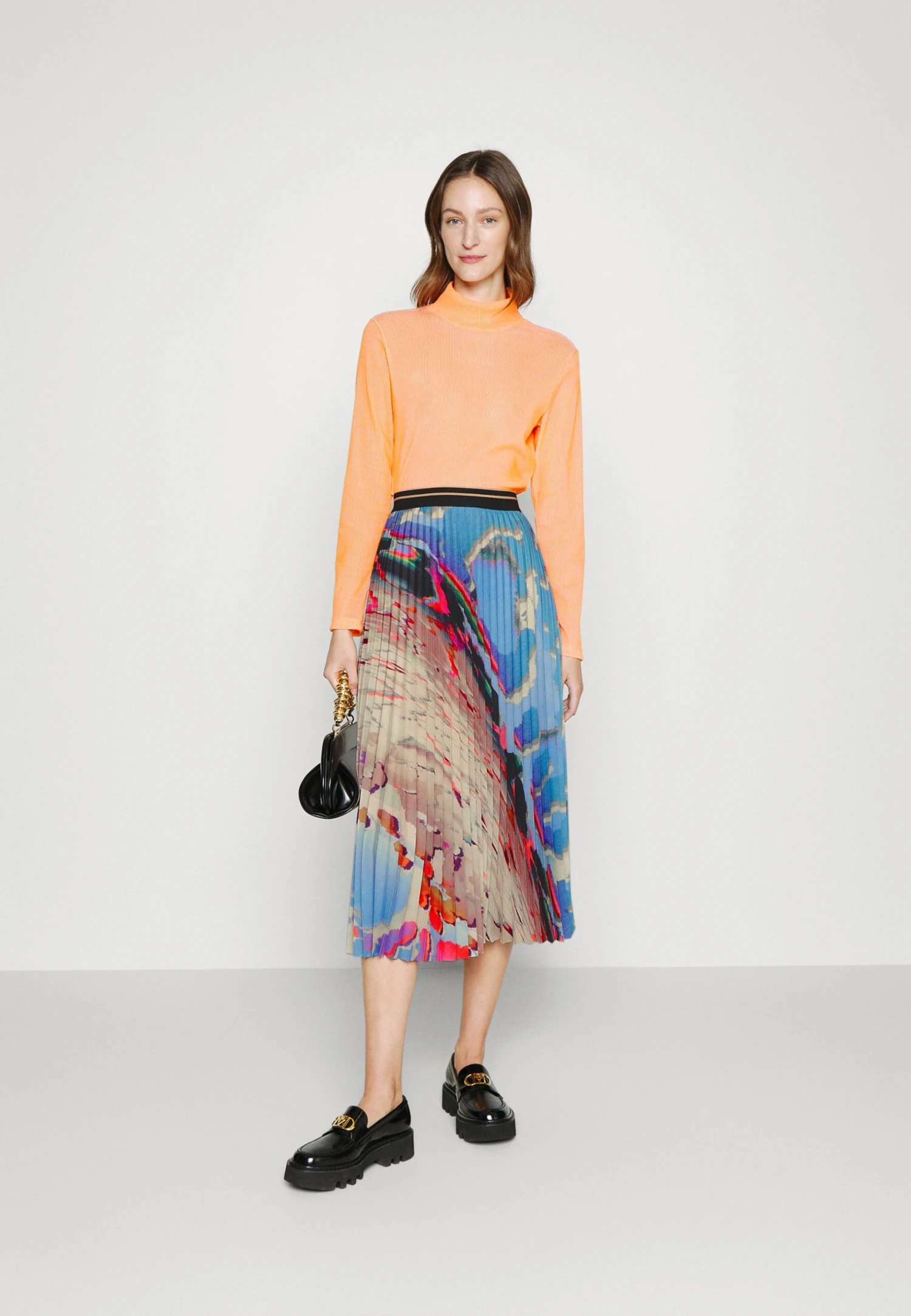 MARC CAIN A-Line Skirt - Dark Summer Sky - Image 2