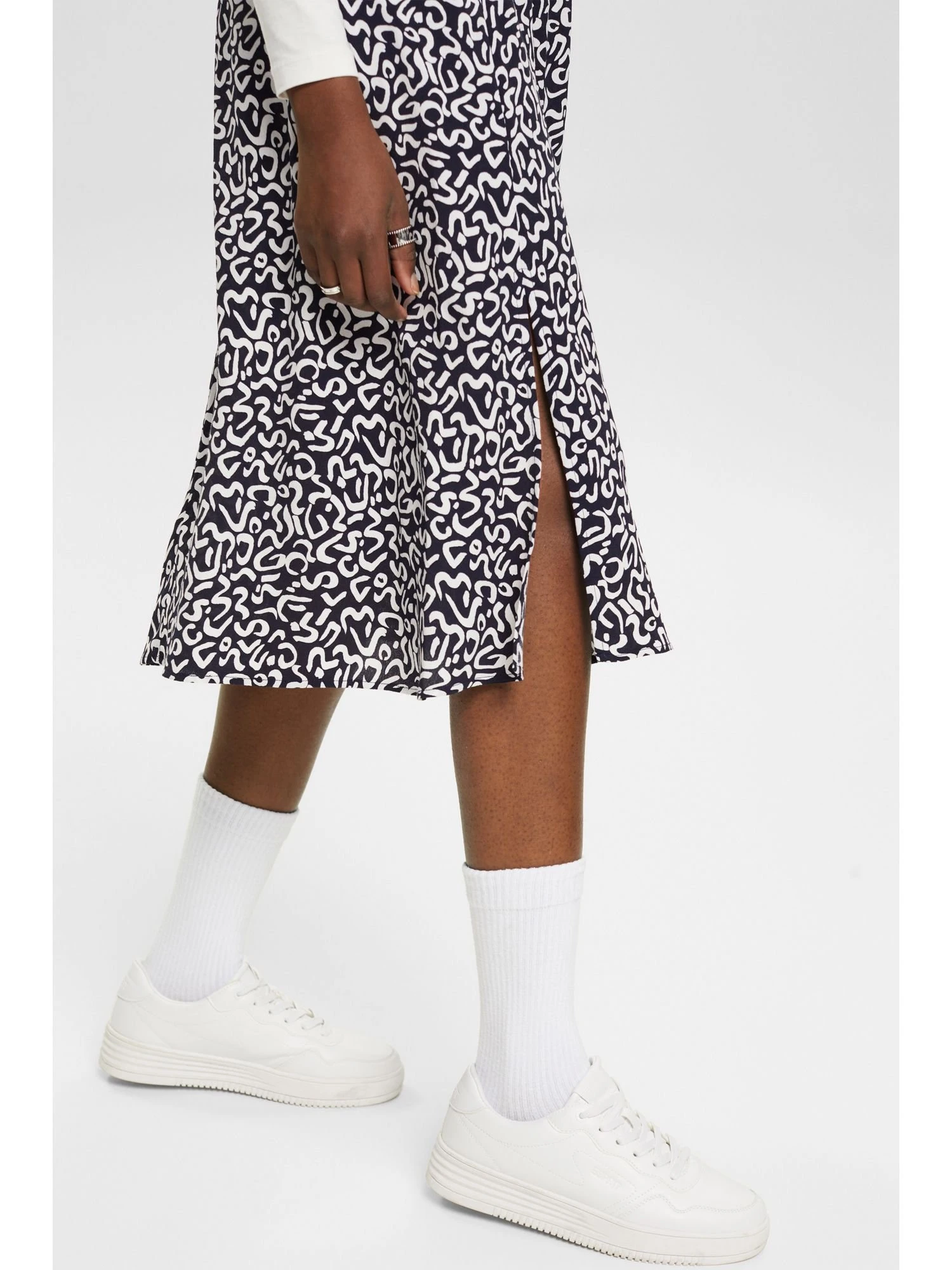 ESPRIT A-Line Skirt - Navy - Image 4