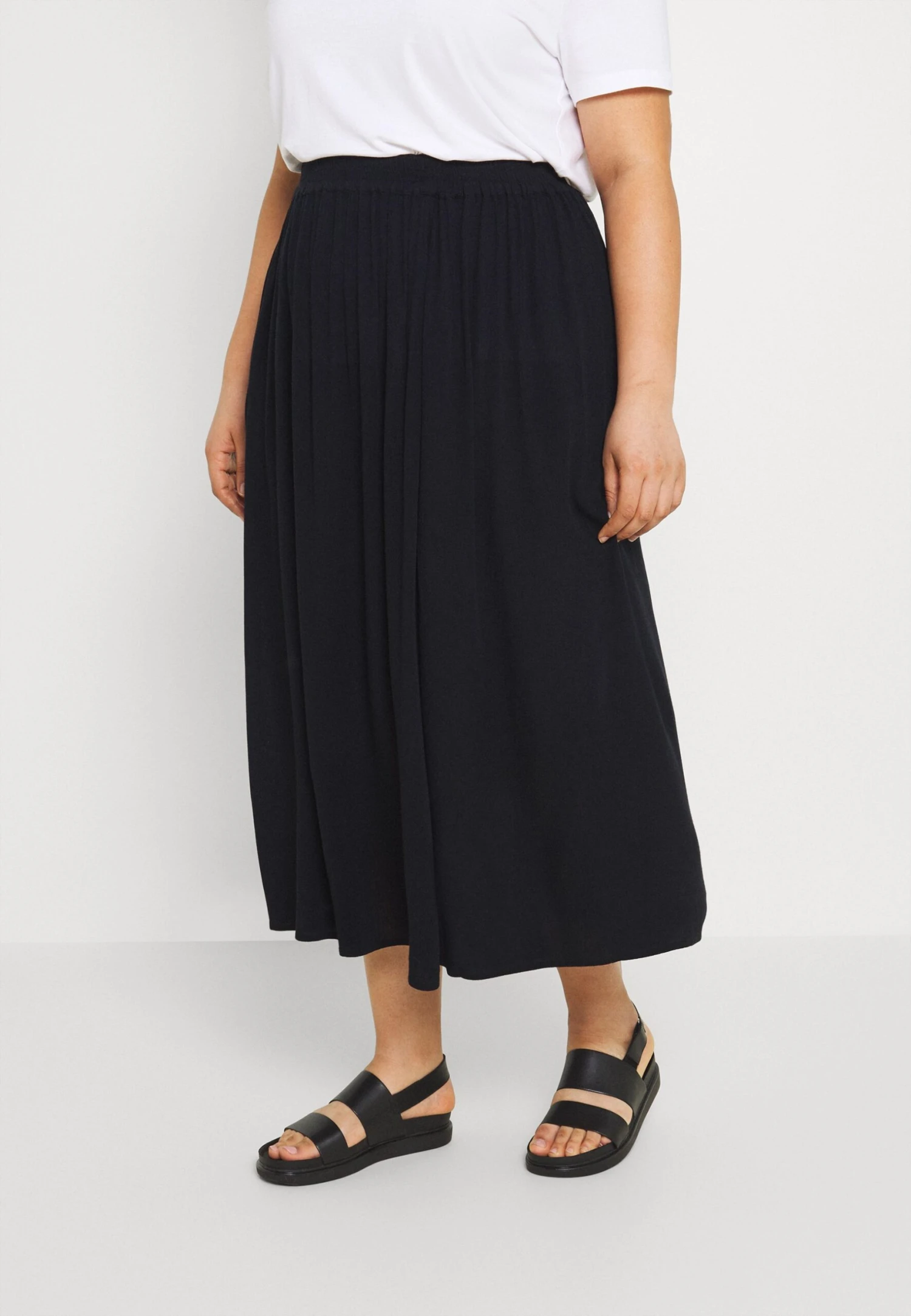 ONLY CARMAKOMA Cartrib Life Long Skirt Solid - A-Line Skirt - Black