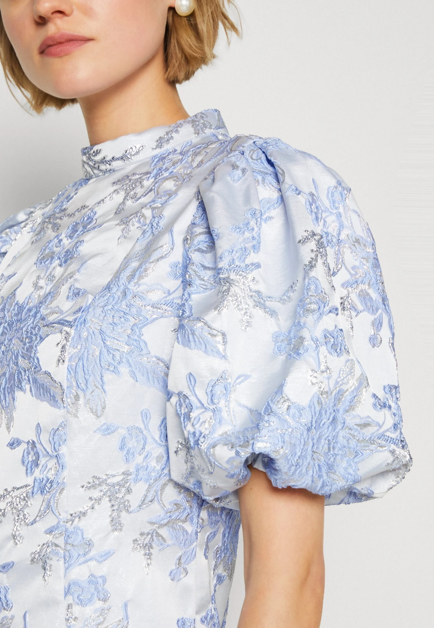 Selected Femme Slfvilma Short Dress - Cocktail Dress / Party Dress - Lilac/Light Grey - Image 6