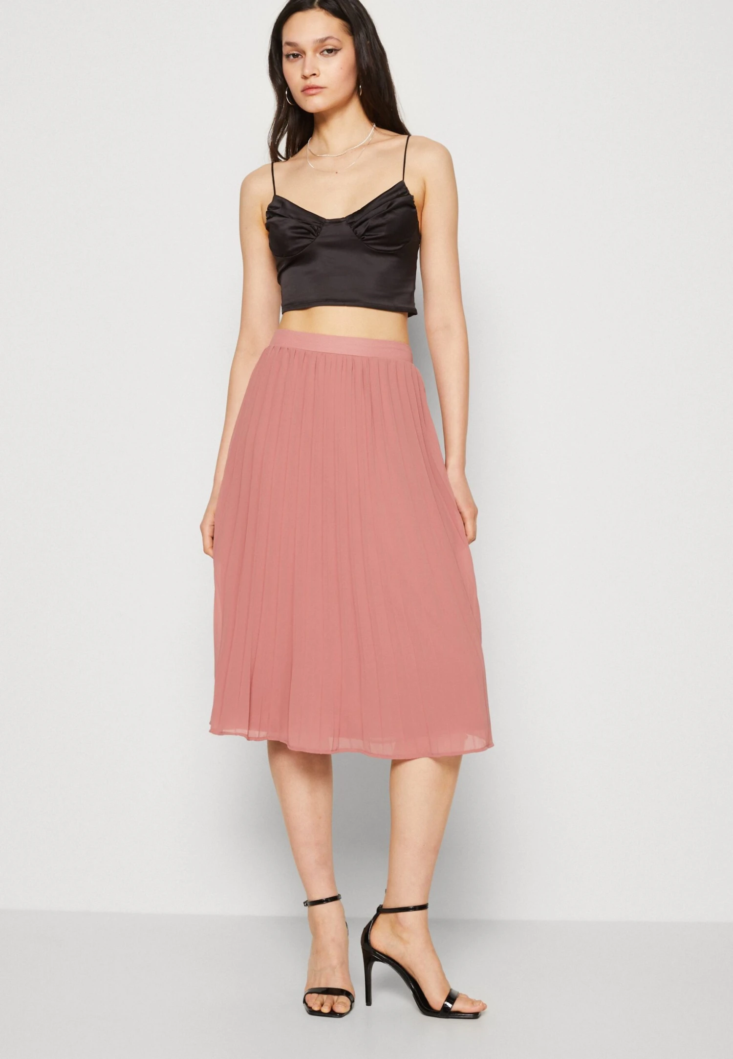 Vila Vifrederikke Plisse Skirt - Pleated Skirt - Old Rose - Image 4