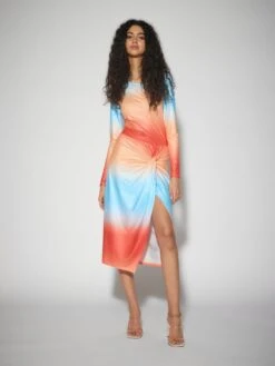 Snemily Tie Calf Skirt - Pencil Skirt