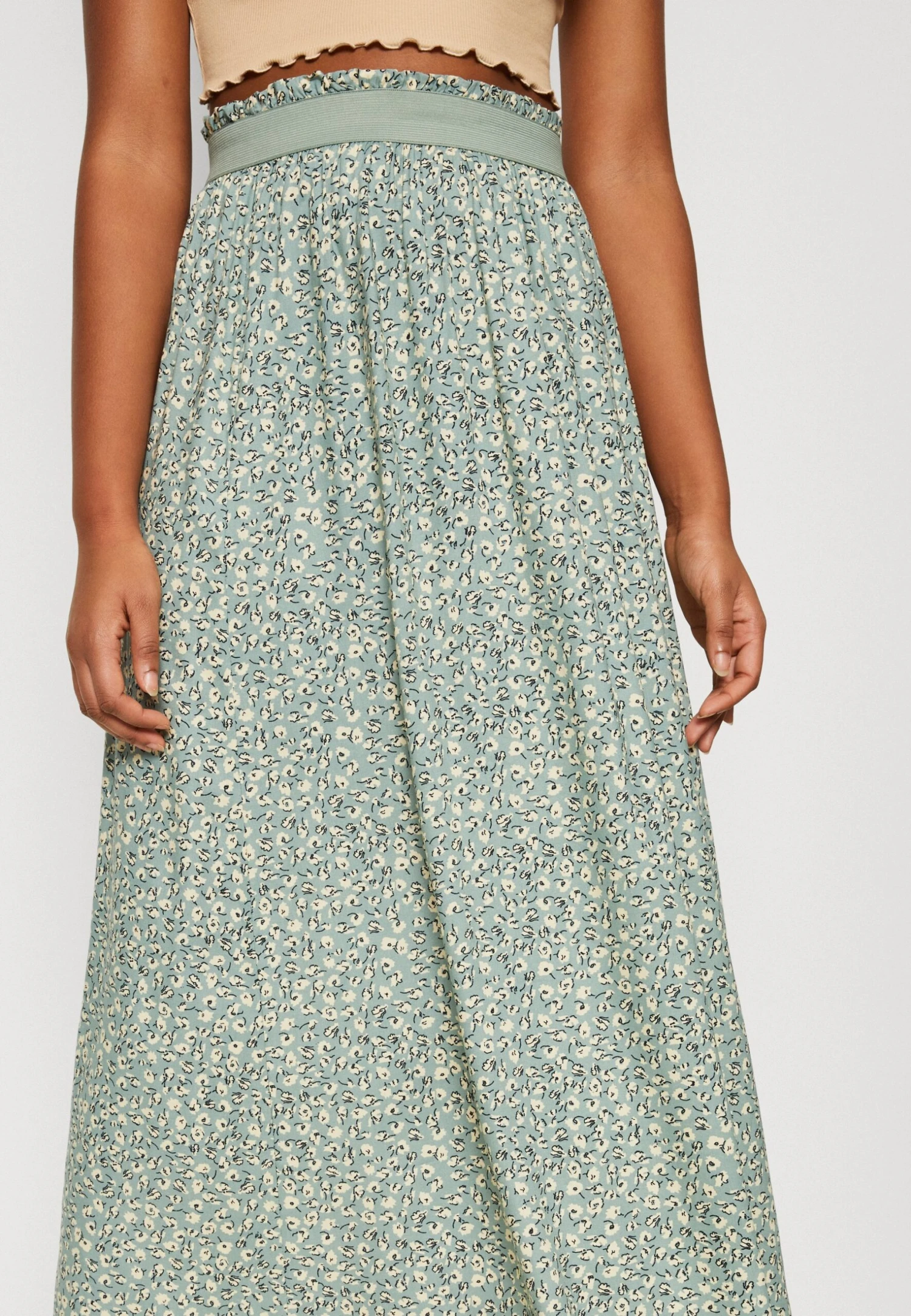 ONLY Onlvenedig Life Long Skirt - Maxi Skirt - Chinois Green - Image 6