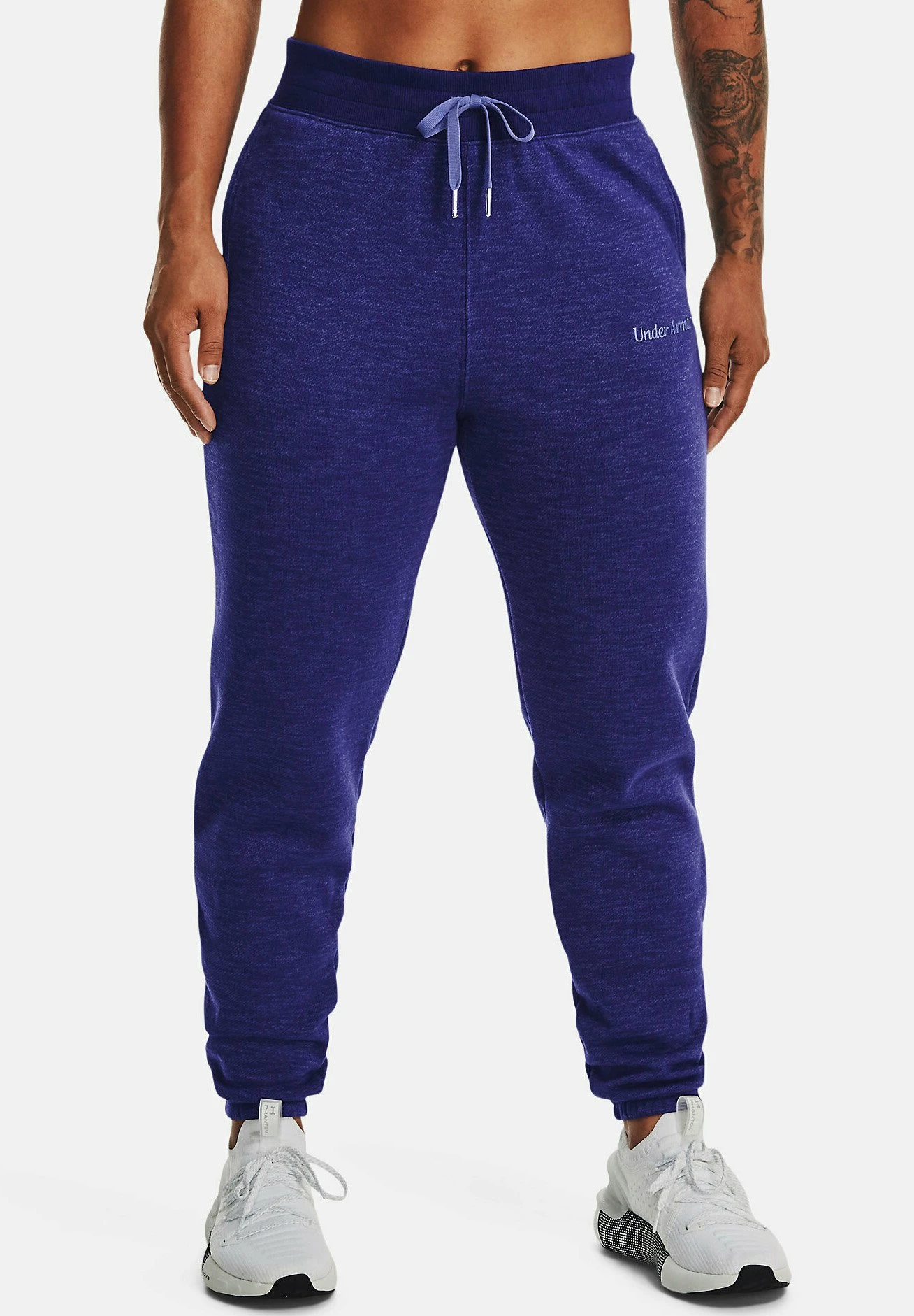 Under Armour Essential Script - Tracksuit Bottoms - Sonar Blue