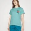The North Face Foundation Graphic Tee - Print T-Shirt - Reef Waters