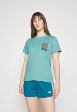 The North Face Foundation Graphic Tee - Print T-Shirt - Reef Waters