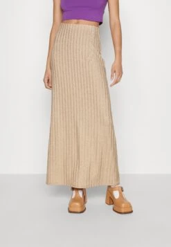 Gina Tricot Maxi Skirt - Maxi Skirt - Champange