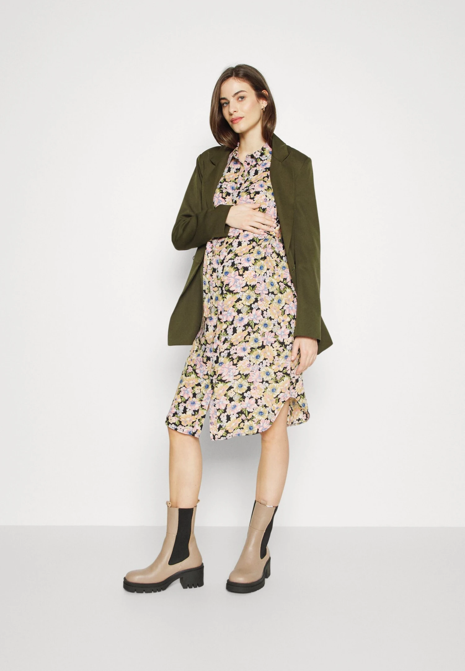 Pieces Maternity Pcnya Shirt Dress - Shirt Dress - Multicoloured - Image 2